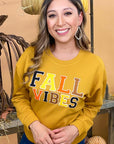 Soft Ideal Chenille Fall Vibes Graphic Sweatshirt