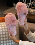 The Keira Solid Plush Slippers