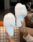 The Keira Solid Plush Slippers