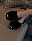 The Keira Solid Plush Slippers