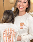 Cold Coffee Pumpkin Spice Graphic Long Sleeve Tee