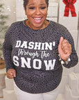 Soft Ideal Chenille Dashin Through the Snow LS Tee