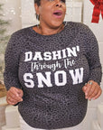 Soft Ideal Chenille Dashin Through the Snow LS Tee