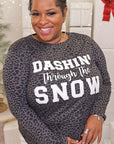 Soft Ideal Chenille Dashin Through the Snow LS Tee