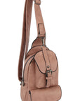 Buckle Pocket Sling Bag Backpack