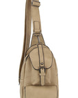 Buckle Pocket Sling Bag Backpack