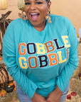 Soft Ideal Chenille Gobble Gobble Graphic Tee