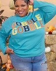 Soft Ideal Chenille Gobble Gobble Graphic Tee