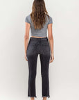 VERVET by Flying Monkey High Rise Stretch Distressed Crop Slim Straight