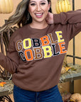 Soft Ideal Chenille Gobble Gobble Sweatshirt