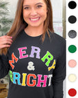 Soft Ideal Chenille Merry and Bright LS T-Shirt