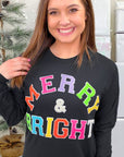 Soft Ideal Chenille Merry and Bright LS T-Shirt