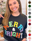 Soft Ideal Chenille Merry and Bright Sweatshirt