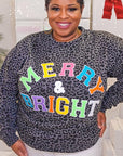 Soft Ideal Chenille Merry and Bright Sweatshirt