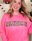 Leopard Ideal Chenille Grinch Graphic Sweatshirt