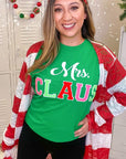 Soft Ideal Chenille Mrs. Claus Long Sleeve T-Shirt