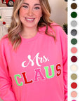 Soft Ideal Chenille Mrs. Claus Graphic Sweatshirt