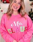 Soft Ideal Chenille Mrs. Claus Graphic Sweatshirt