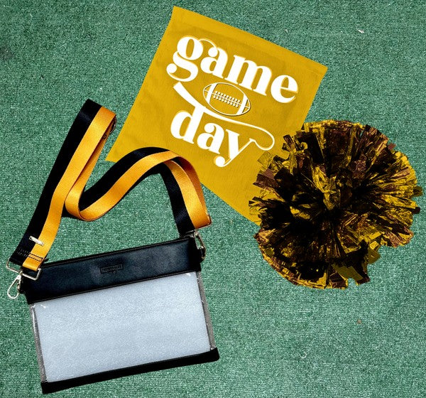 Thomas and Lee Co Clear Gameday Wristlet - Stadium Approved