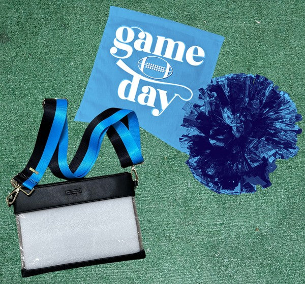 Thomas and Lee Co Clear Gameday Wristlet - Stadium Approved