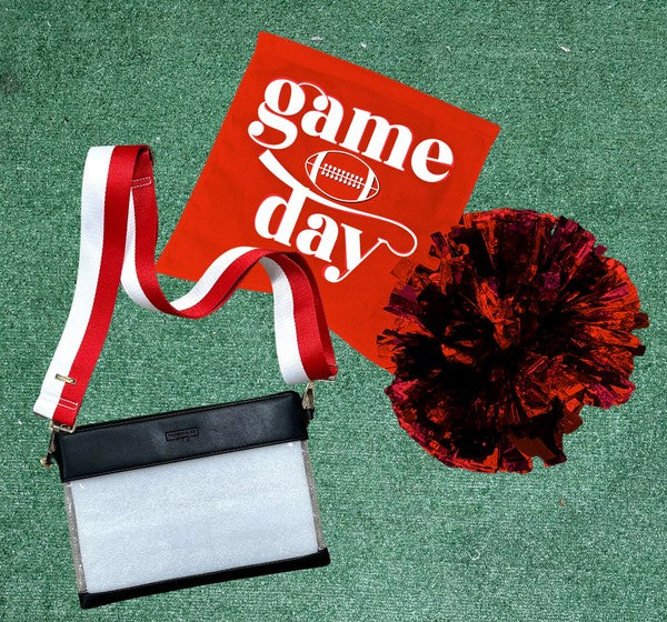 Thomas and Lee Co Clear Gameday Wristlet - Stadium Approved