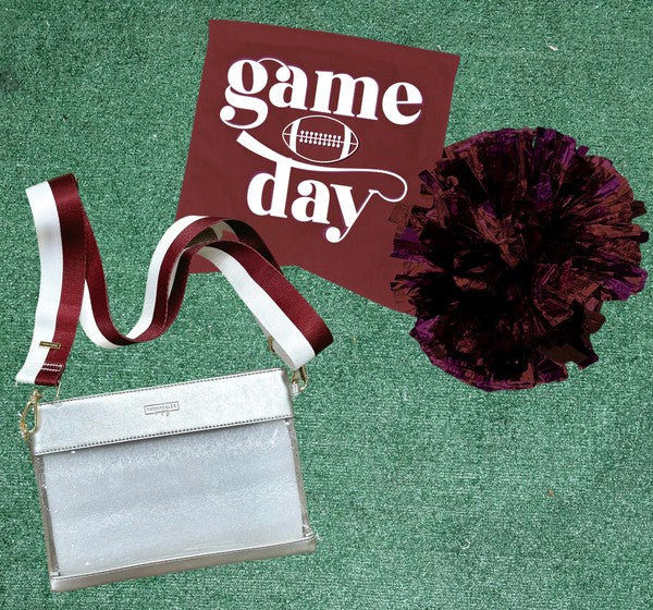 Thomas and Lee Co Clear Gameday Wristlet - Stadium Approved