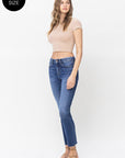 VERVET by Flying Monkey Plus Size High Rise Slim Straight Jeans