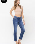 VERVET by Flying Monkey Plus Size High Rise Slim Straight Jeans