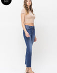 VERVET by Flying Monkey Plus Size High Rise Slim Straight Jeans