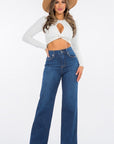 GJG Denim Wide Leg Jean in Dark Wash