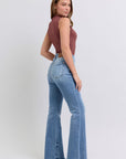 Judy Blue Full Size Raw Hem High Rise Bootcut Jeans