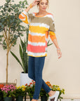 Celeste Full Size Striped Long Sleeve T-Shirt