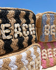 Beach XL Makeup Bag with Puka Shells - My Pampered Life Seattle
