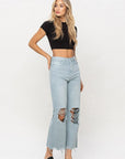 VERVET by Flying Monkey 90's Vintage Crop Flare Jeans