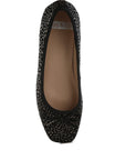 Ningen Leopard Print Block Heel Ballerinas