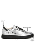 Kyniska Metallic Faux Leather Everyday Sneakers