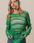 BiBi Long Sleeve Knit Cover Up