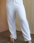 Active Usa Plus Size Elastic Waist Wide Leg Pants