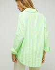 Davi & Dani Stripe Button Down Long Sleeve Shirt - Online Only