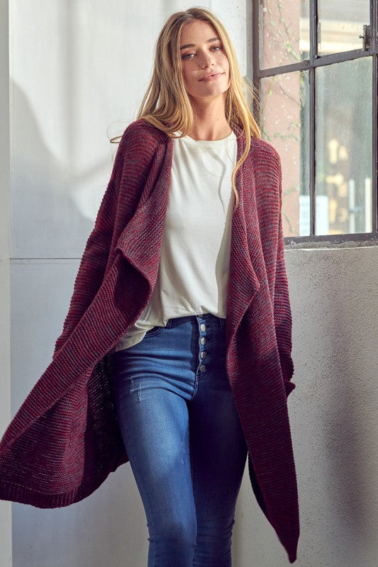 e Luna Chunky Sweater Knit Cardigan