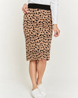 PLUS Jade By Jane Animal Print Sweater Skirt