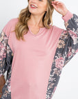 e Luna PLUS Floral Mixed Top