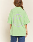 Jade By Jane Smile Face Back Shirt