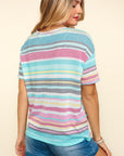 Haptics Waffle Stripe Short Sleeve T-Shirt