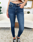 Judy Blue Full Size Classic Handsand Skinny Jeans