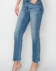 RISEN High Rise Slim Straight Jeans