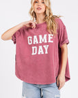 Mittoshop GAME DAY Round Neck Short Sleeve T-Shirt