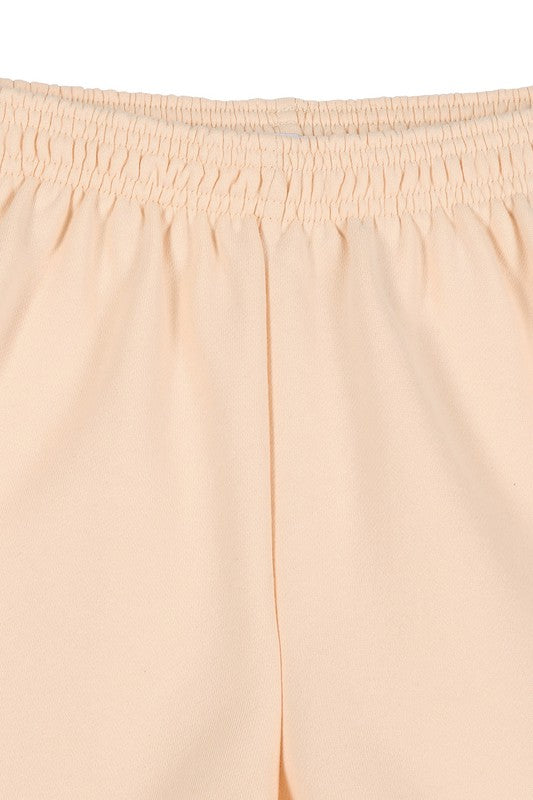 Lilou Cream Sweat Shorts