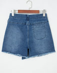 Denim Wrapped Tie Waist Skort
