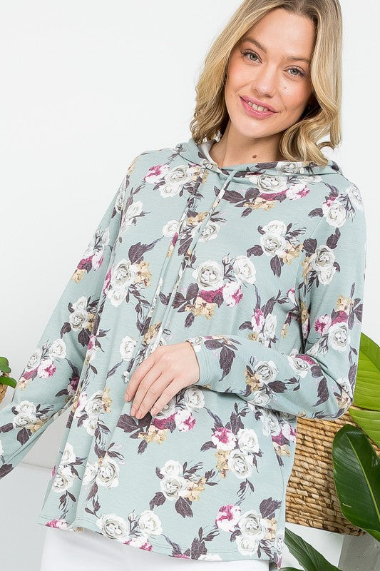 e Luna Allover Floral Sweatshirt